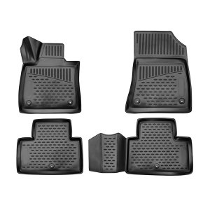 Infiniti QX50 Floor Mats - Omac - Rubber TPE - Black - 2019 - 2025 Infiniti QX50 Floor Mats - Omac - Rubber TPE - Black - 2019 - 2025